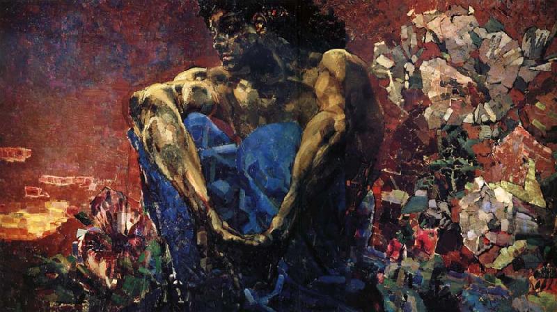 The Demon sat, Mikhail Vrubel